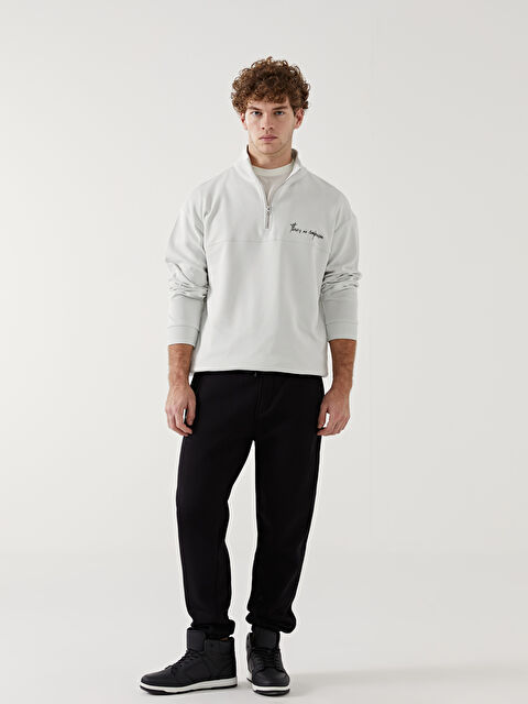 XSIDE Standart Kalıp Erkek Kalın Jogger Eşofman Altı - W4L066Z8-CVL