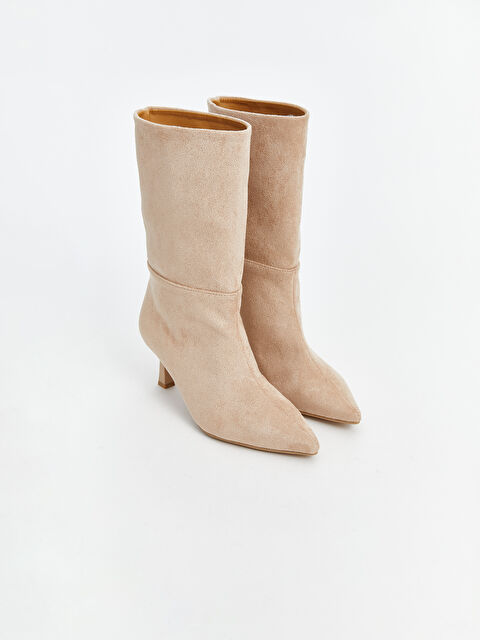 KOOR Süet Görünümlü Kadın Topuklu Bot - W4L071Z8-CZR