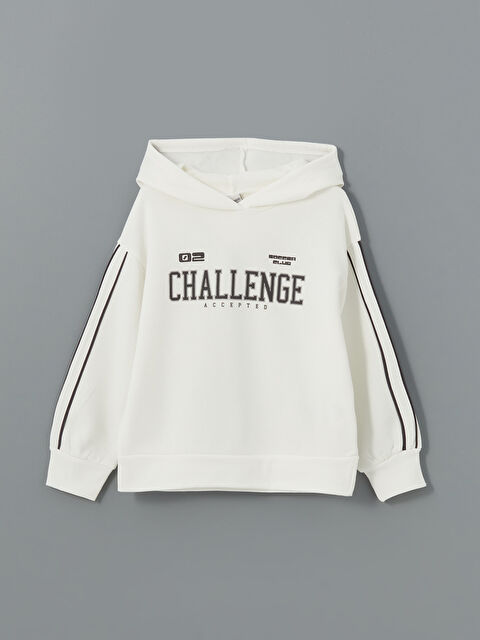 LCW Kids Kapüşonlu Kız Çocuk Sweatshirt - W4L085Z4-R9J