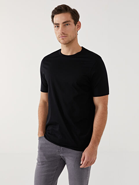 SOUTHBLUE Bisiklet Yaka Penye Erkek Tişört - W4L116Z8-CVL