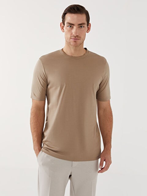 SOUTHBLUE Bisiklet Yaka Penye Erkek Tişört - W4L116Z8-PSD