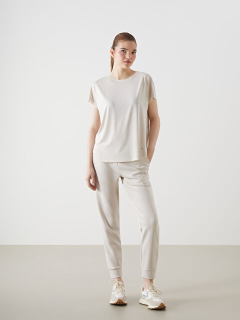 KOOR SPORT Beli Lastikli Baskılı Kadın Jogger Eşofman Altı - W4L138Z8-FZJ