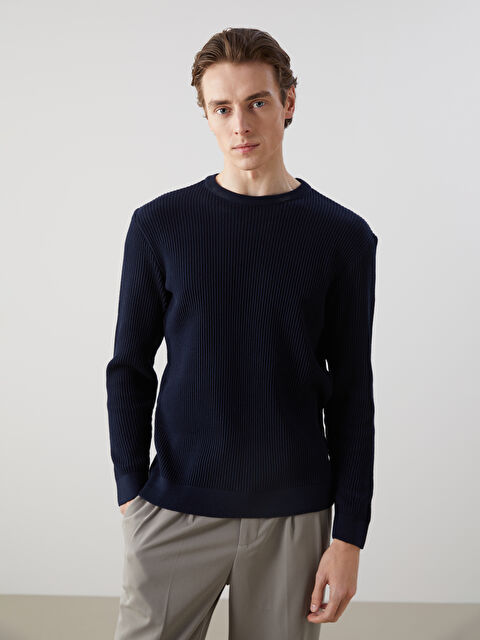 LCW Vision Bisiklet Yaka Erkek Triko Kazak - W4L199Z8-RFH