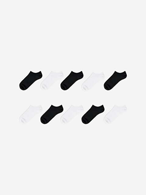 LCW DREAM Kadın Düz Patik Çorap 10'lu - W4L369Z8-J0F
