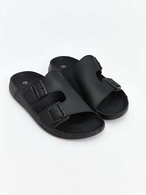 LCW STEPS Deri Görünümlü Erkek Terlik - W4L383Z8-CVL