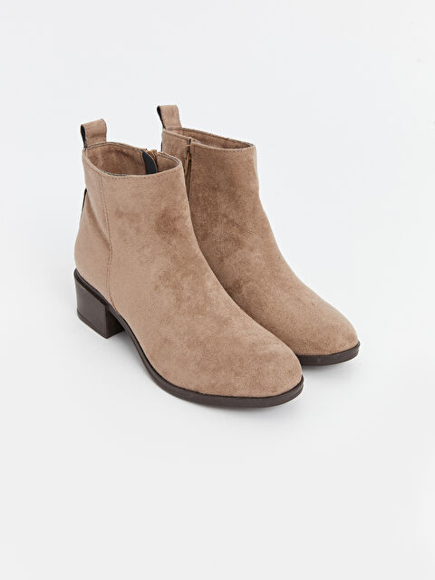 KOOR Süet Görünümlü Kadın Topuklu Bot - W4L423Z8-ELJ