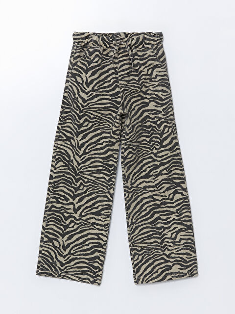 LCW Kids Beli Lastikli Kız Çocuk Pantolon - W4L494Z4-LQY