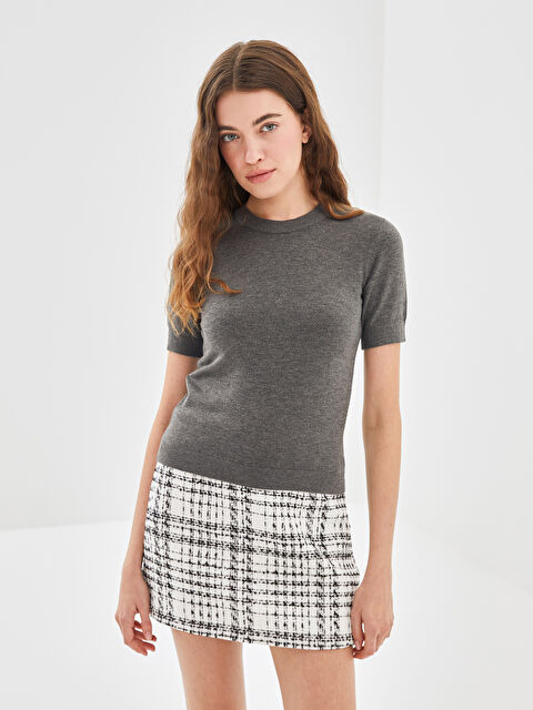 LCW Vision Bisiklet Yaka Kadın Triko Kazak - W4L565Z8-D5P