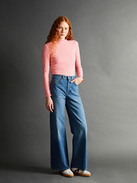 LCW Jeans Wideleg Kadın Jean Pantolon - W4L610Z8-507