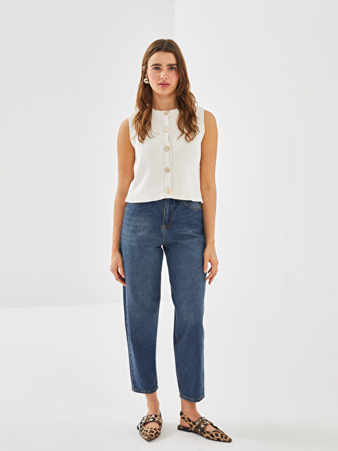 LCW Jeans Balloon Fit Kadın Jean Pantolon - W4L612Z8-JVV