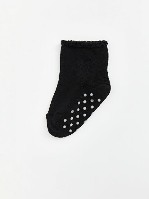 LCW ECO Baskılı Erkek Bebek Ev Çorabı - W4L665Z1-CVL