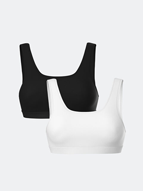 LCW Young Düz Pedli Büstiyer 2'li - W4L673Z8-FFB