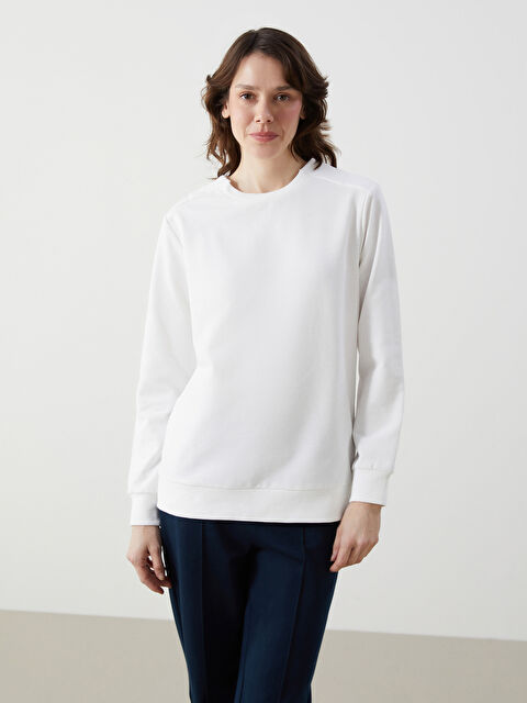 LC WAIKIKI Bisiklet Yaka Kadın Sweatshirt - W4L782Z8-R9J