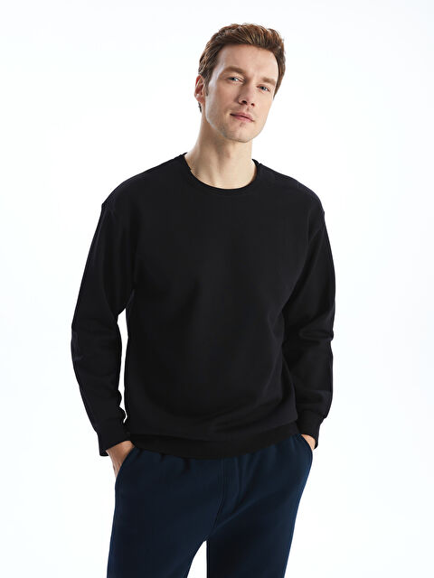 LCW Limitless Bisiklet Yaka Erkek Sweatshirt - W4L827Z8-CVL