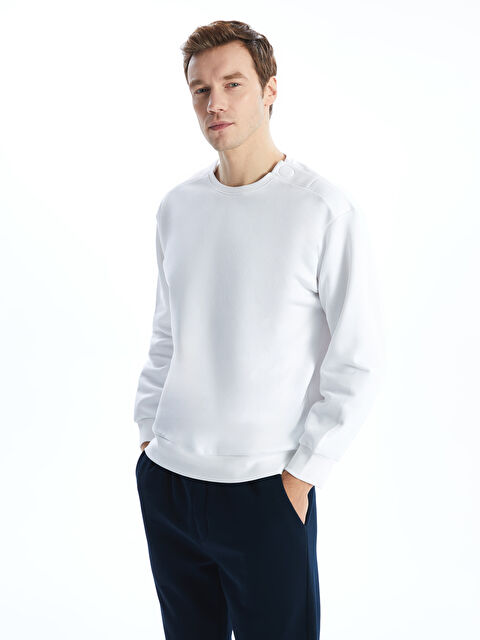 LCW Limitless Bisiklet Yaka Erkek Sweatshirt - W4L827Z8-Q6K