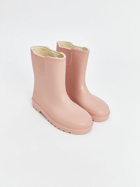 LCW STEPS Deri Görünümlü Kız Çocuk Yağmur botu - W4L914Z4-FFK