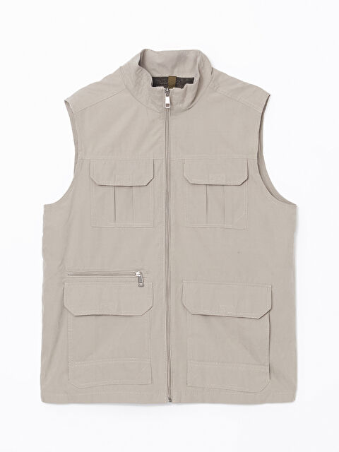 LCW ECO Standart Kalıp Dik Yaka Erkek Avcı Yeleği - W4L916Z8-Z3Y