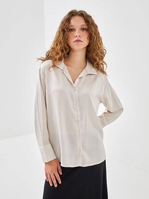 LC WAIKIKI Saten Kadın Gömlek - W4LA67Z8-VB6