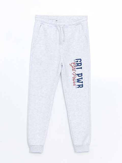 LCW Kids Beli Lastikli Kız Çocuk Jogger Eşofman Altı - W4LB59Z4-DEK