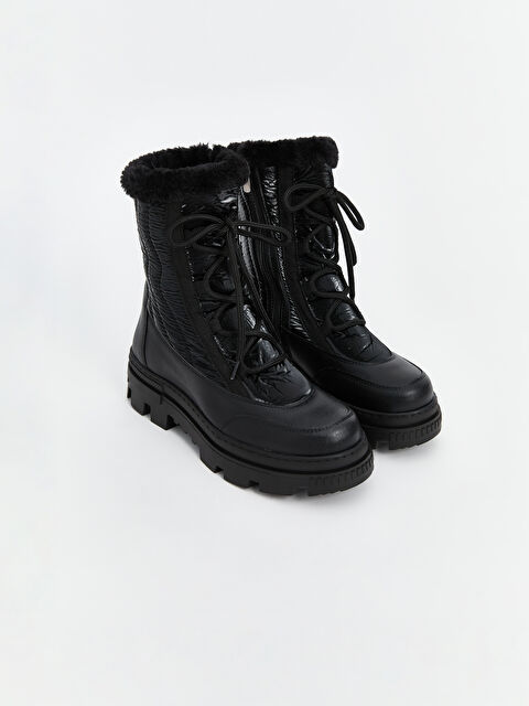 KOOR Bağcık ve Fermuarlı Kadın Kar Botu - W4LB65Z8-HUC