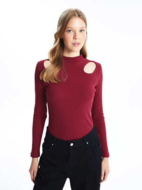 LC WAIKIKI Uzun Kollu Kaşkorse Kadın Bluz - W4LB70Z8-HPB