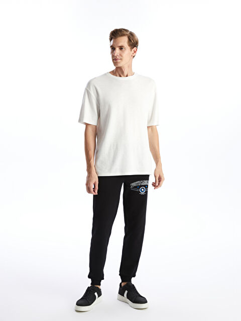 LC WAIKIKI Beli Lastikli Baskılı Erkek Eşofman Altı - W4LB86Z8-3Q5