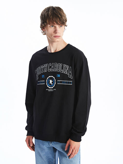 LC WAIKIKI Bisiklet Yaka Uzun Kollu Erkek Sweatshirt - W4LB93Z8-3Q5