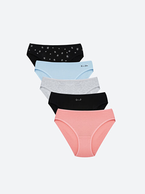 LCW Young Desenli Bikini Külot 5'li - W4LB94Z8-LQJ