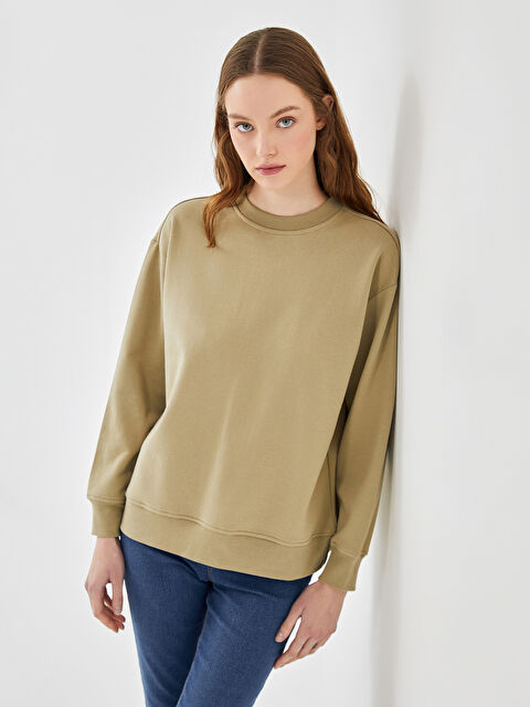 LC WAIKIKI Bisiklet Yaka Kadın Sweatshirt - W4LC03Z8-GC6