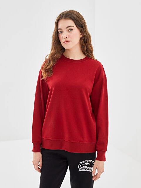 LC WAIKIKI Bisiklet Yaka Kadın Sweatshirt - W4LC03Z8-SWY