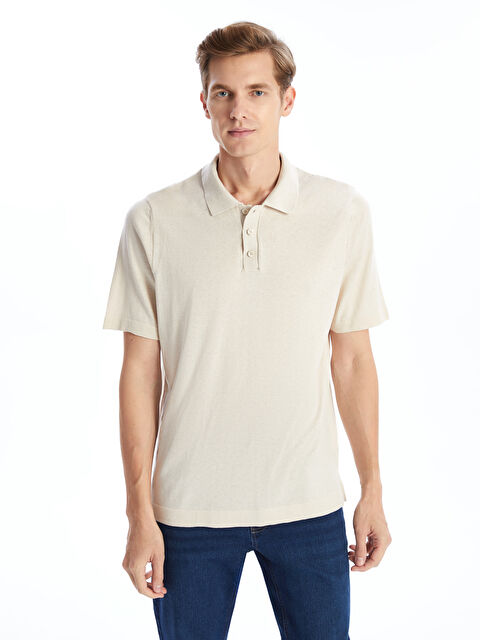 LCWAIKIKI Classic Polo Yaka Kısa Kollu Erkek Tişört - W4LC16Z8-SJJ