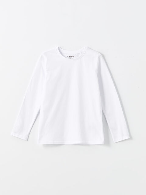 LCW ECO Bisiklet Yaka Erkek Çocuk Tişört - W4LC26Z4-Q6K