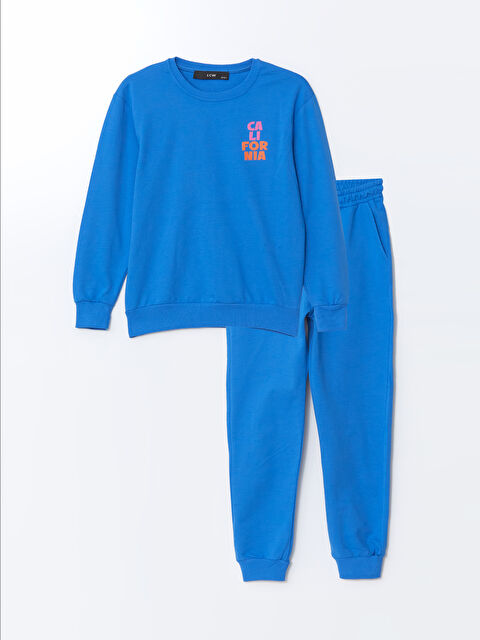 LCW Kids Bisiklet Yaka Kız Çocuk Eşofman Takım - W4LD57Z4-GJY