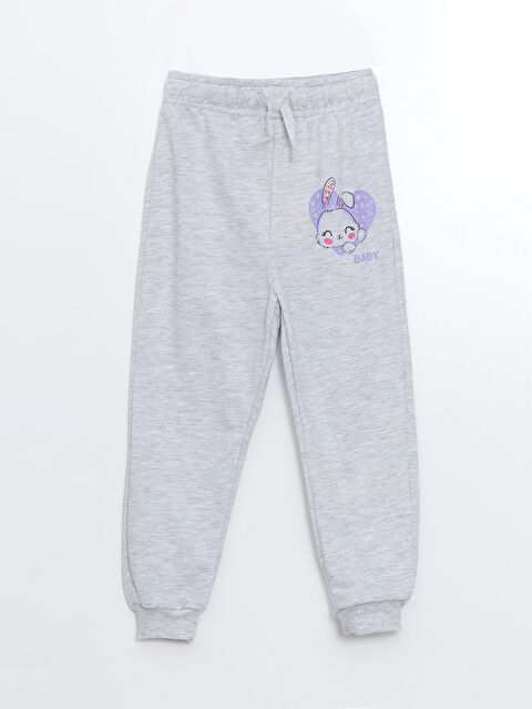 LCW Kids Beli Lastikli Kız Bebek Jogger Eşofman Altı - W4LE25Z1-DEK