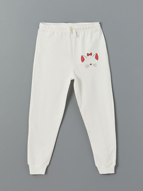 LCW Kids Beli Lastikli Kalın Kız Bebek Jogger Eşofman Altı - W4LE26Z1-FDU