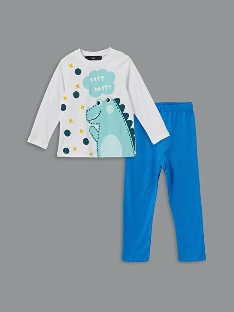 LCW Kids Bisiklet Yaka Erkek Çocuk Pijama Takımı - W4LE31Z1-LQQ