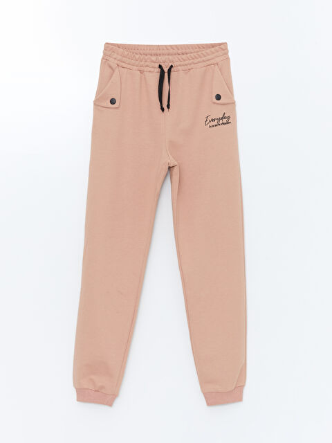 LCW Kids Beli Lastikli Kız Çocuk Jogger Eşofman Altı - W4LE95Z4-DHT