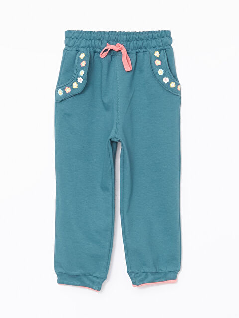 LCW Kids Beli Lastikli Kız Çocuk Eşofman Altı - W4LF02Z1-GTT