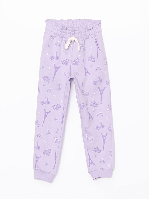 LCW Kids Beli Lastikli Kız Bebek Eşofman Altı - W4LF03Z1-GNG