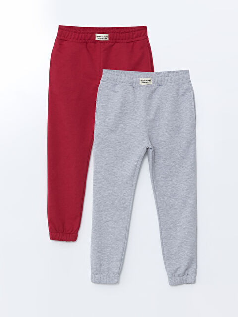 LCW Kids Beli Lastikli Kız Çocuk Jogger Eşofman Altı 2'li - W4LF06Z1-GW3