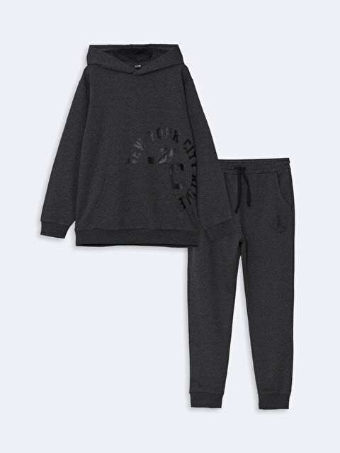 LCW Kids Kapüşonlu Erkek Çocuk Eşofman Takım - W4LF25Z4-HDE