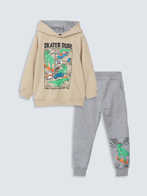 LCW Kids Kapüşonlu Erkek Çocuk Eşofman Takım - W4LF35Z1-GE9