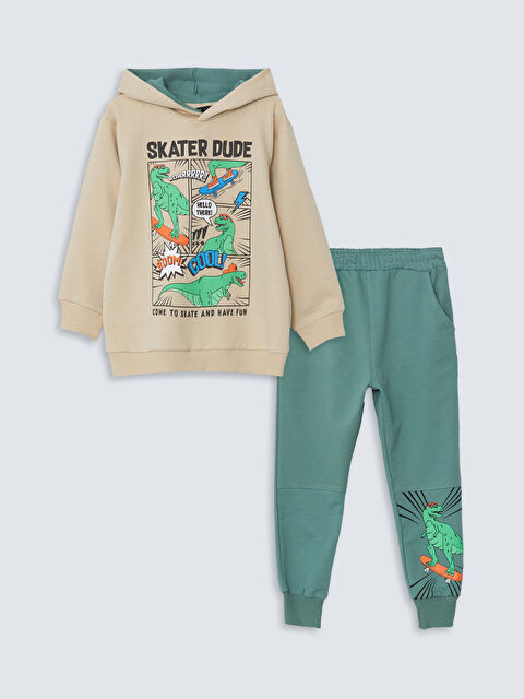 LCW Kids Kapüşonlu Erkek Çocuk Eşofman Takım - W4LF35Z1-GHX