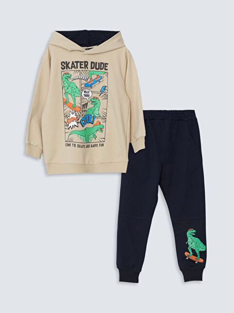 LCW Kids Kapüşonlu Erkek Çocuk Eşofman Takım - W4LF35Z1-HSF