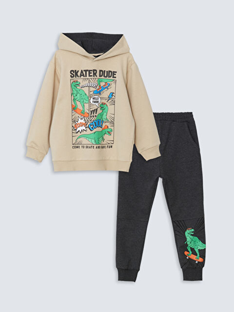 LCW Kids Kapüşonlu Erkek Çocuk Eşofman Takım - W4LF35Z1-HDE