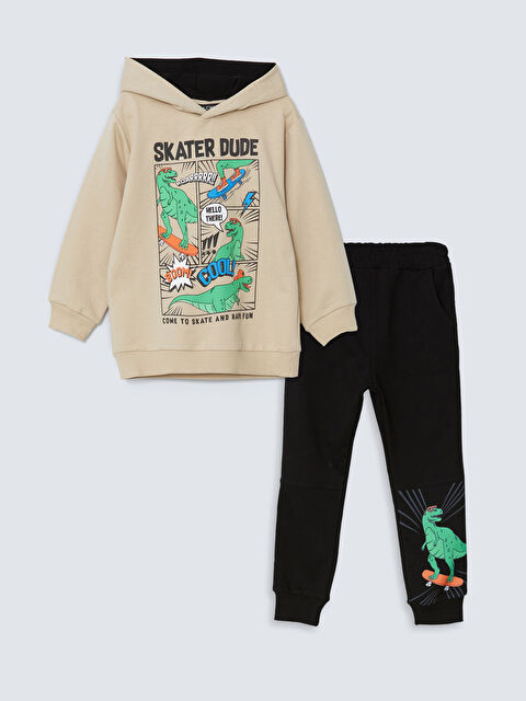 LCW Kids Kapüşonlu Erkek Çocuk Eşofman Takım - W4LF35Z1-HEG