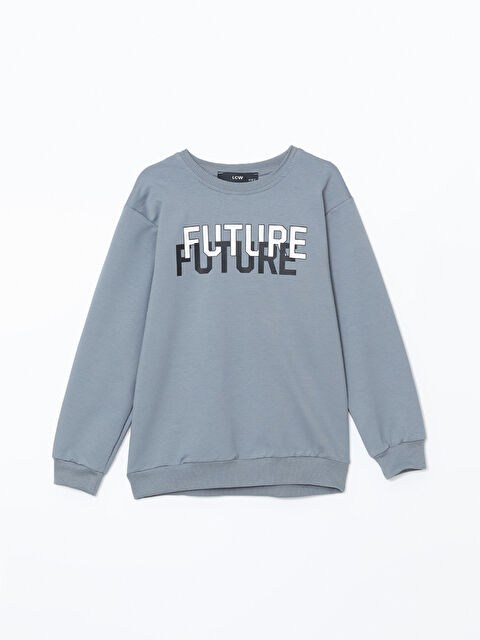 LCW Kids Bisiklet Yaka Erkek Çocuk Sweatshirt - W4LF67Z4-HDE