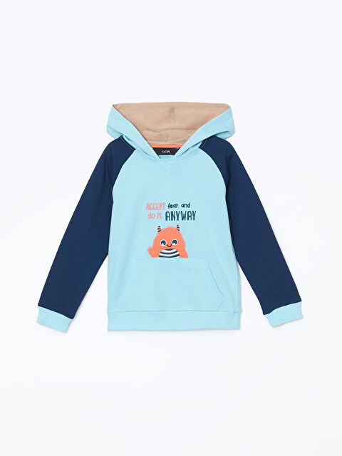 LCW Kids Kapüşonlu Erkek Çocuk Sweatshirt - W4LG63Z1-CT4