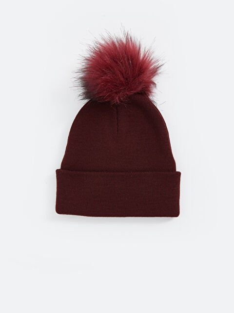 LCW ACCESSORIES Ponpon Detaylı Kadın Bere - W4LH55Z8-HQV