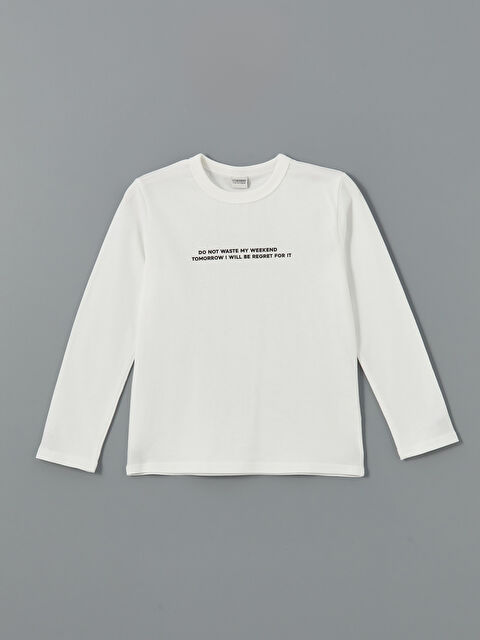 LCW Kids Bisiklet Yaka Erkek Çocuk Tişört - W4LI98Z4-R9J